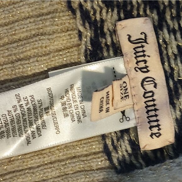 Juicy couture modal and wool rectangles scarf - Picture 10 of 10